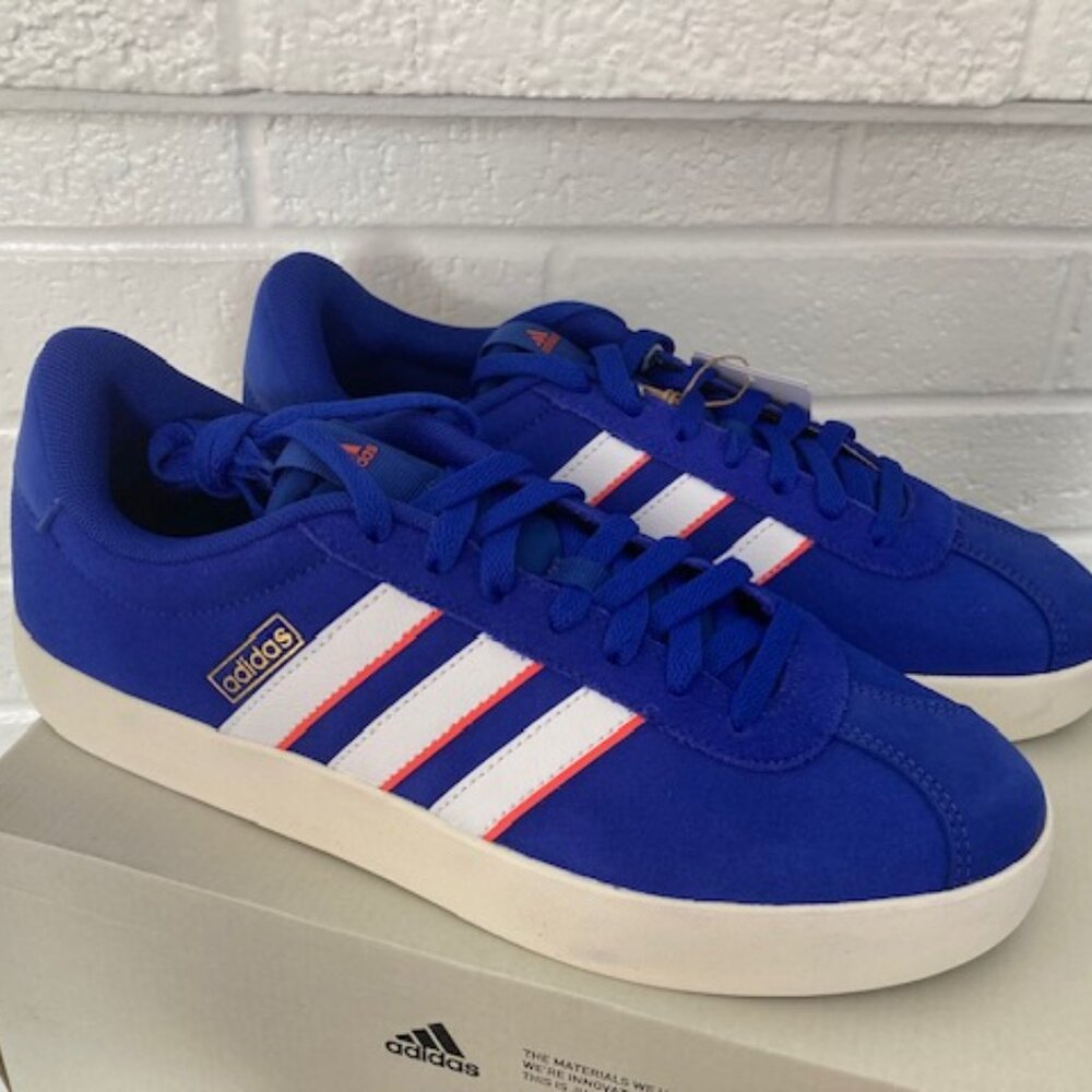Brand new Adidas Mens Blue VL Court 3.0 Shoes - Men's 9.5 - Picture 2 of 9